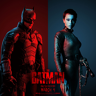 The Batman movie poster: Batman and Catwoman