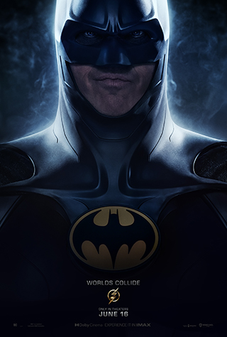 The Flash movie poster featuring Batman