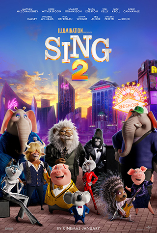 Sing 2 movie poster of cast