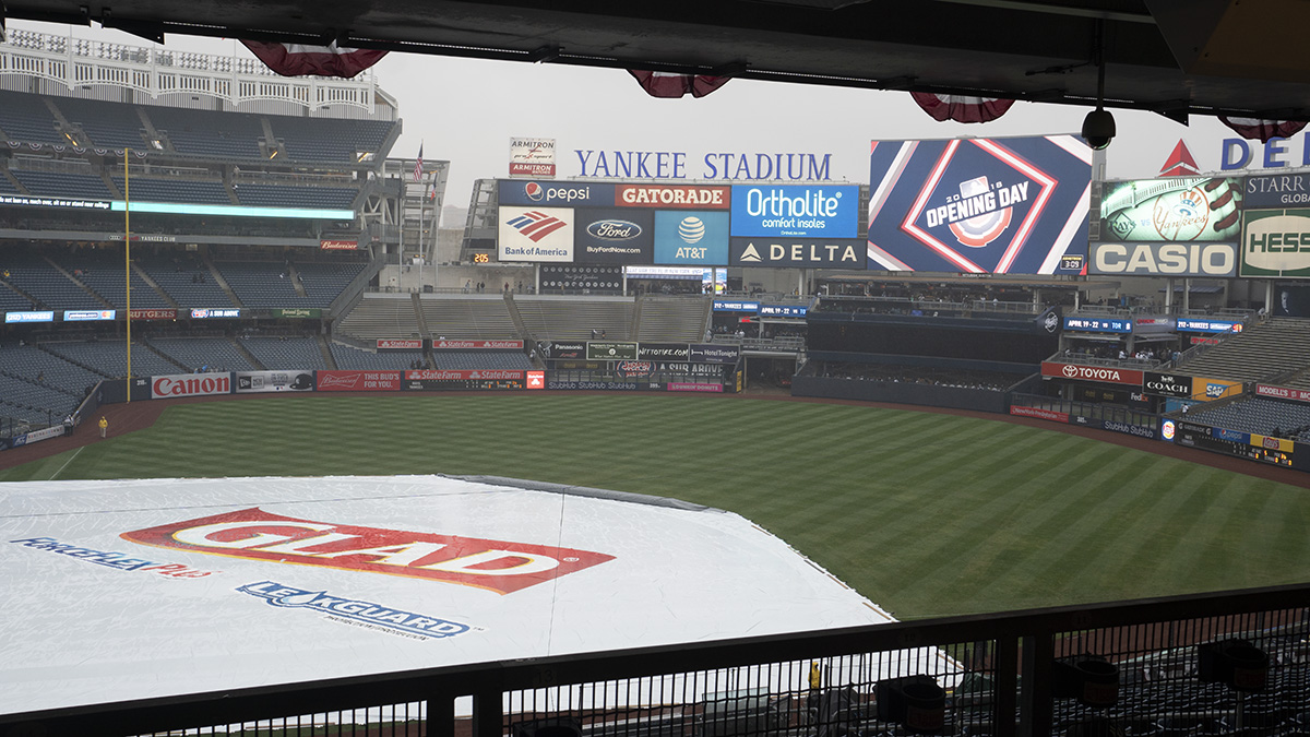 The tarp is out