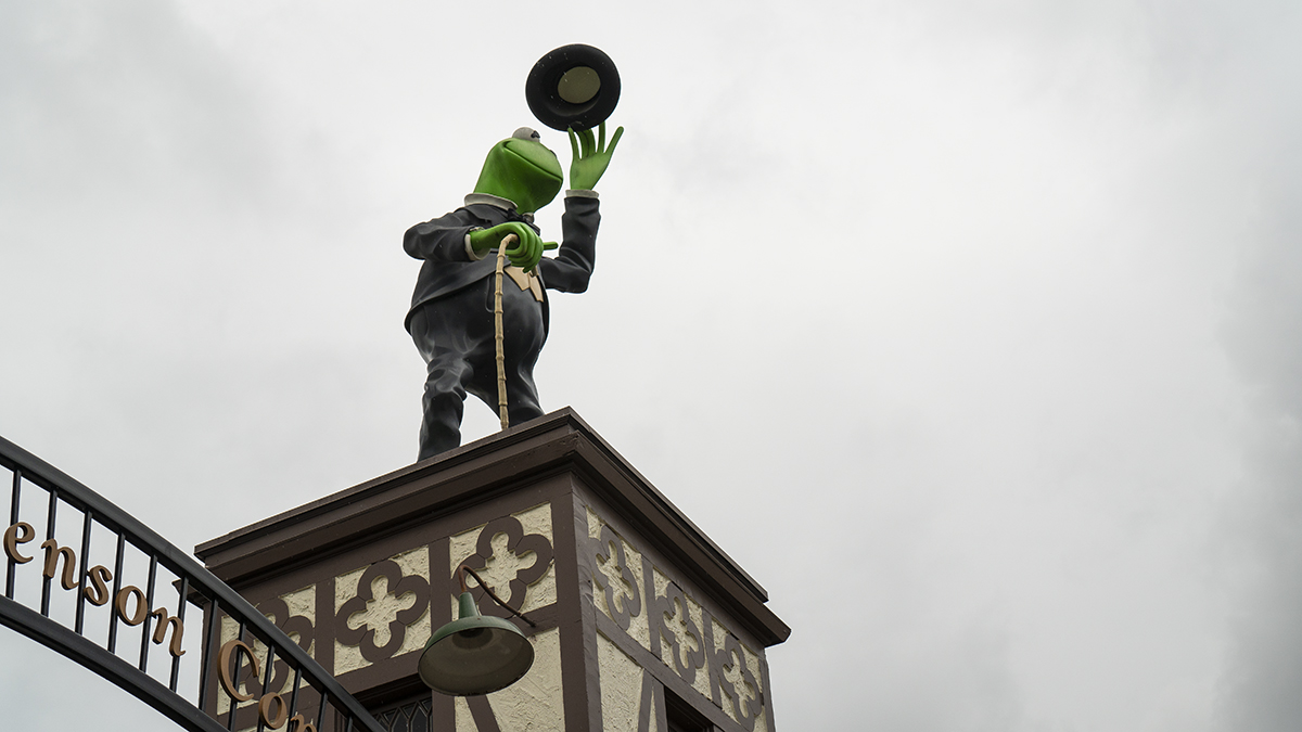 Kermit the Frog (at Charlie Chaplin's former studio) Scenes from Hollywood, California