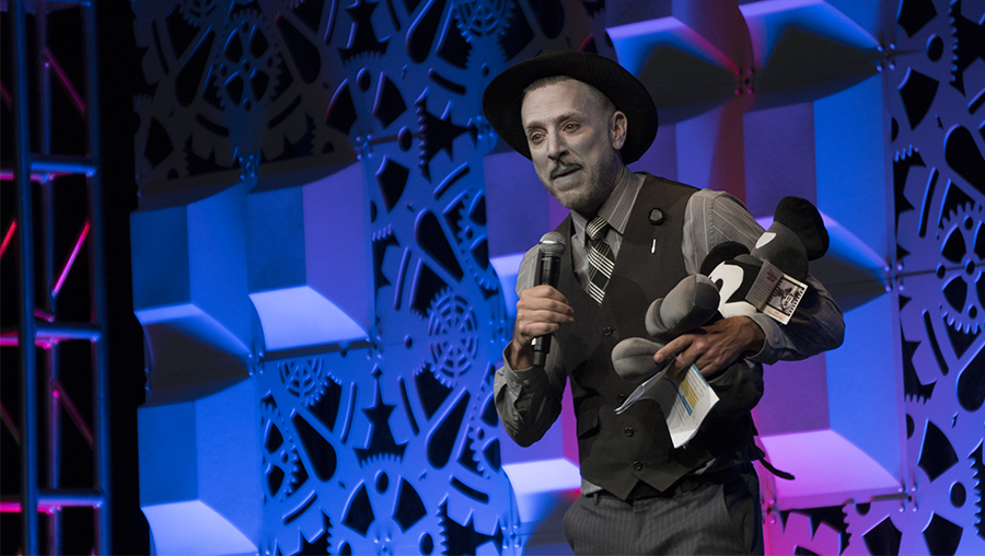 Chris Parente (as Walt Disney in black and white) KDVR Fox 31
