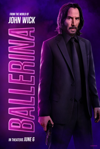Ballerina poster featuring Keanu Reeves