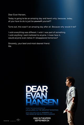 Dear Evan Hansen movie poster