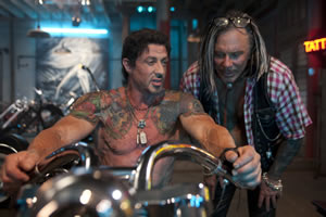 The Expendables: Sylvester Stallone and Mickey Rourke