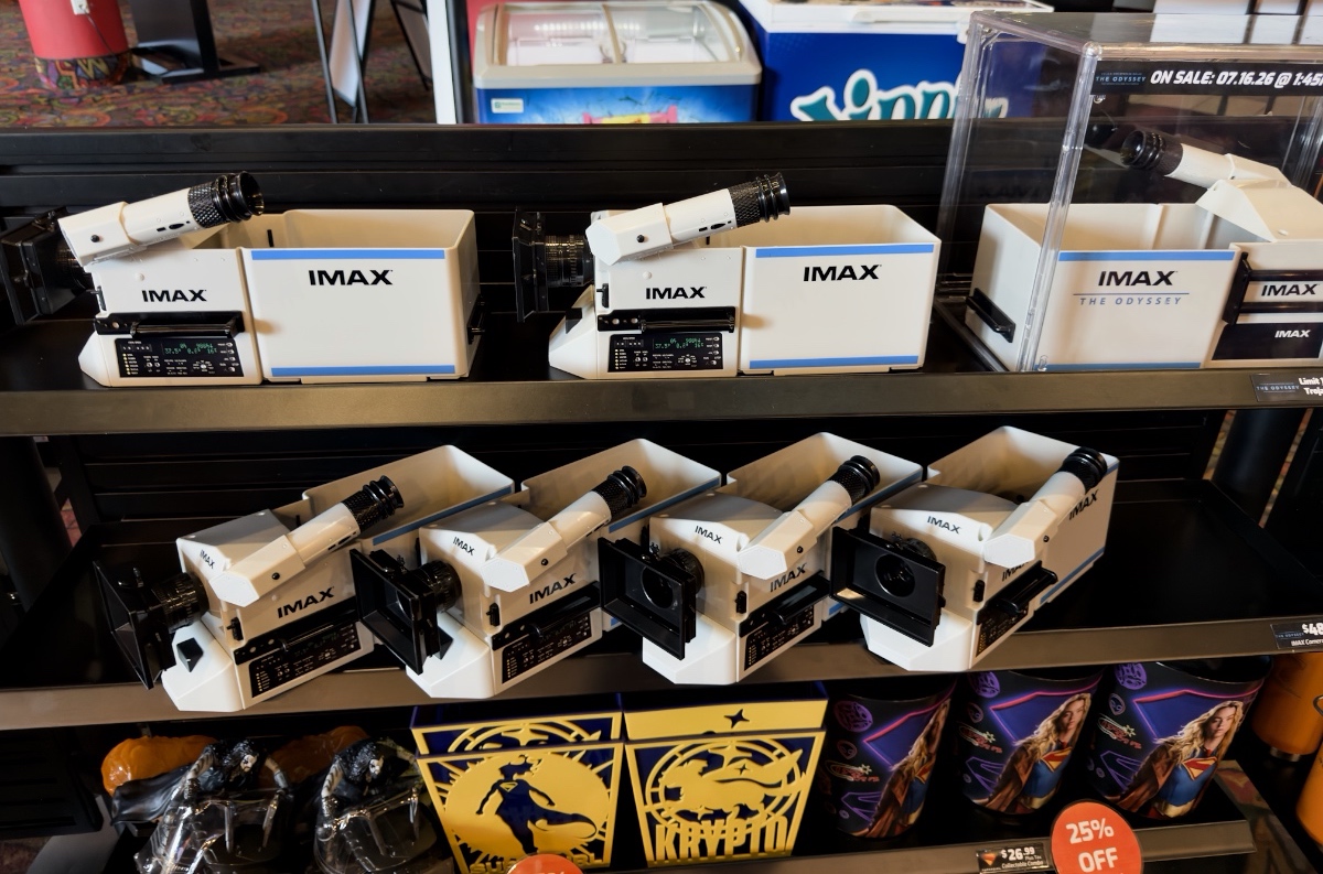IMAX camera popcorn buckets