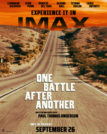 One Battle After Another IMAX movie poster