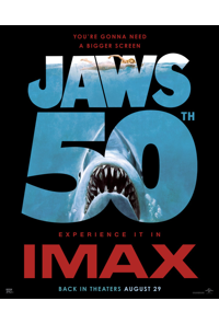 Jaws 50th Anniversary IMAX movie poster