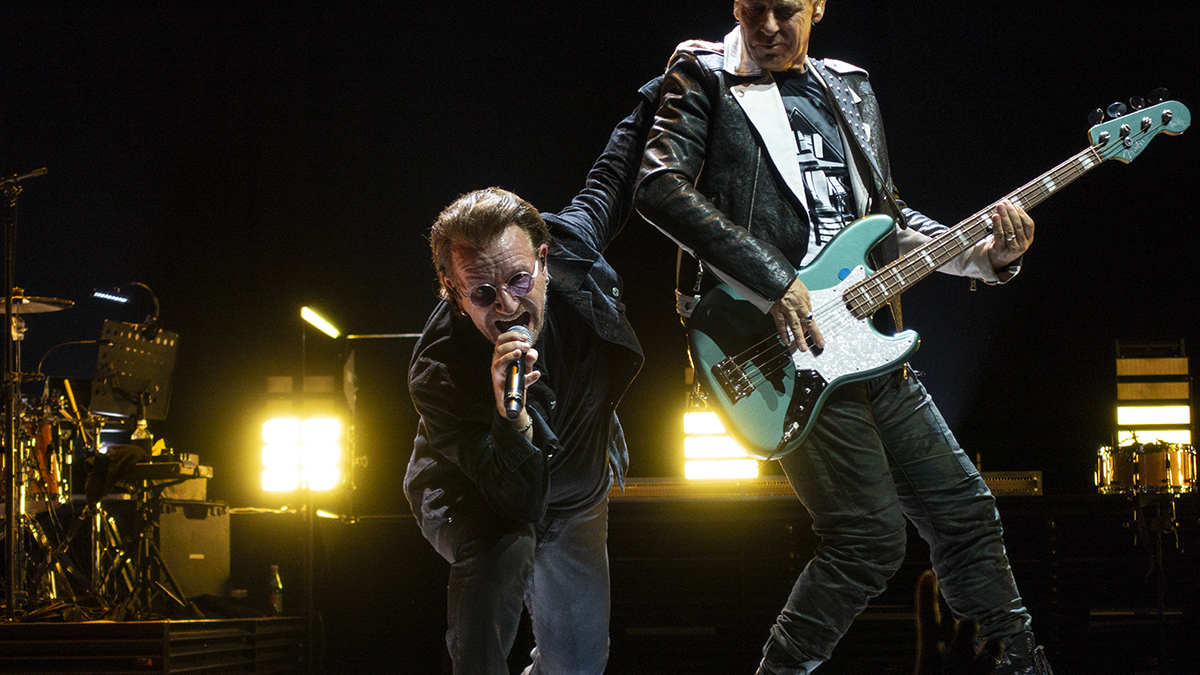 U2: Bono and Adam Clayton eXPERIENCE + iNNOCENCE Tour in Lisbon, Portugal