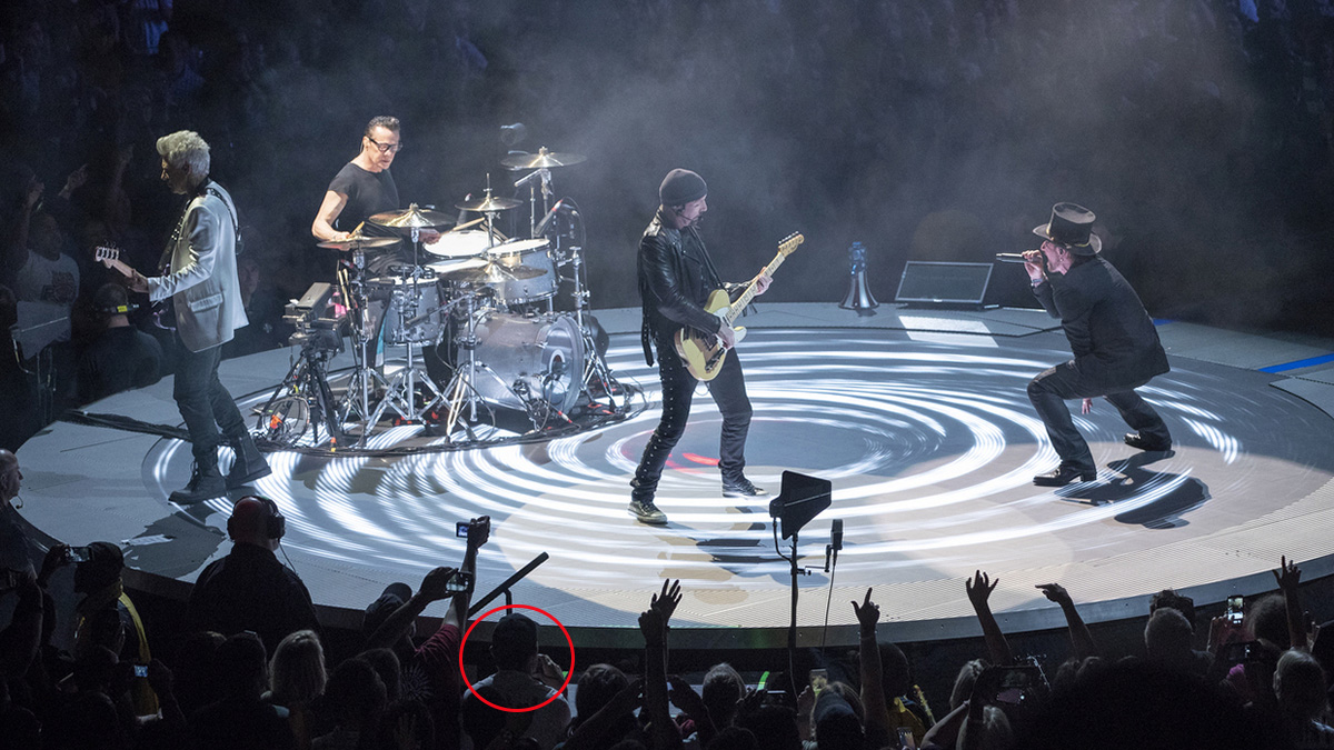 That's the back of my head! (Photo courtesy of Bridgestone Arena)