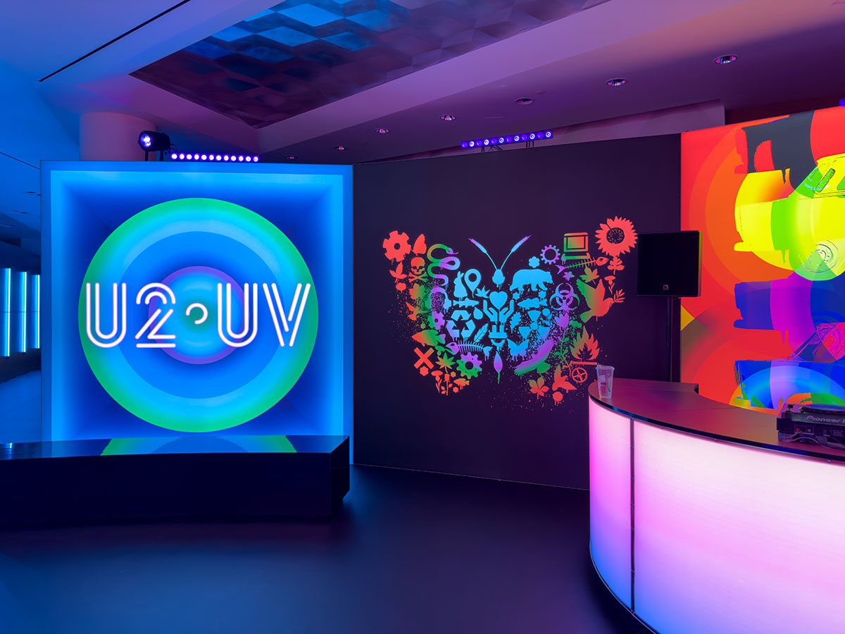 U2:UV wall art Zoo Station at the Venetian