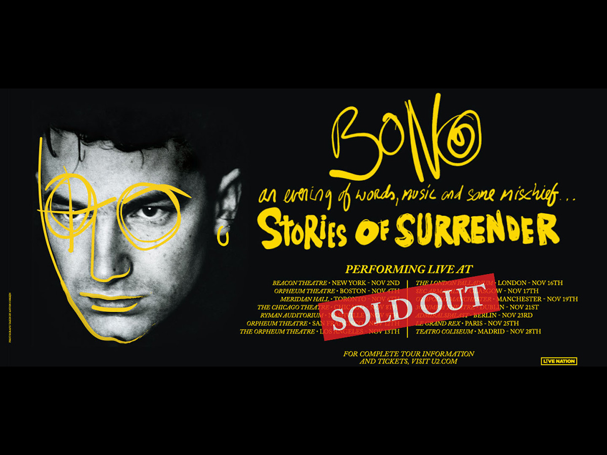 Bono: Stories of Surrender Book Tour