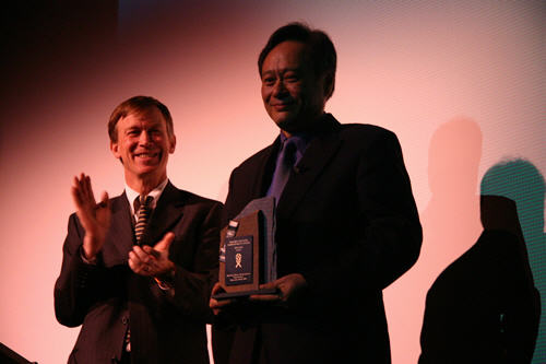 Ang Lee receives the Mayor's Lifetime Achievement Award