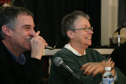 Howie Movshovitz, moderator and film critic for Colorado Public Radio, and <br>Annie Proulx, author of <i>Brokeback Mountain</i>