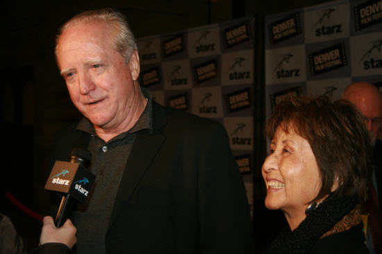 Scott Wilson with his wife.