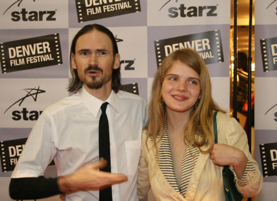 Jeremy Davies with his girlfriend