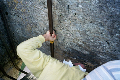 Mattimus kisses the Blarney Stone<br>I obviously didn't take this picture, a total stranger did.