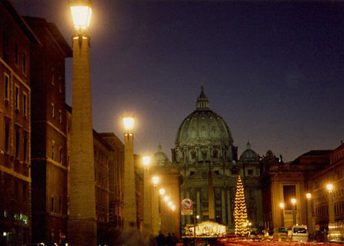 The Vatican by night