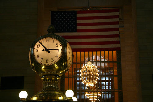 The clock in Grand Central Terminal