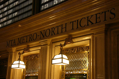 I used to take the Metro-North into Grand Central<br>bright and early every Saturday morning.