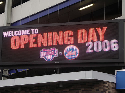 Since the Yanks started the season out of town,<br>I took in the Mets Home Opener instead.