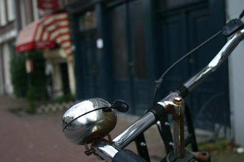 Outside Anne Frank's house, Prinsengracht 263