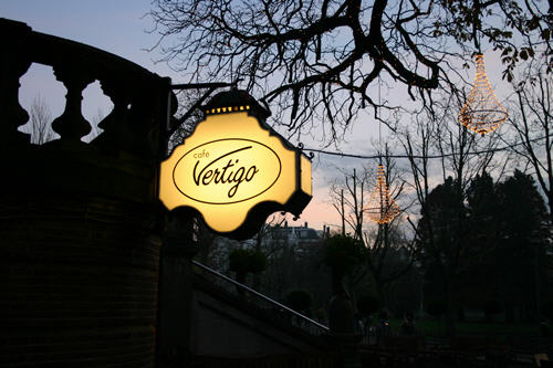Yes. There is a place called Vertigo.  Vondelpark 3.<br>Café by day, disco after 22:00. Be sure to try the Carpé Diem Kombucha.
