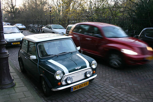 The PT Cruiser makes the Mini look like it's standing still.