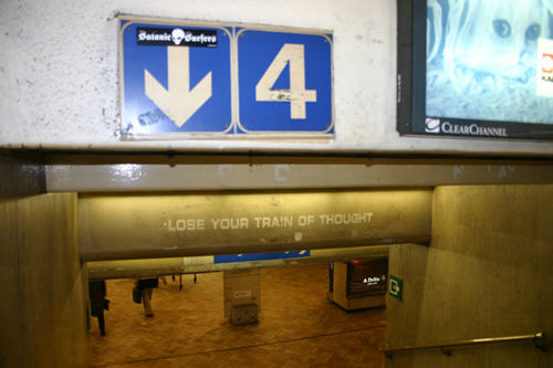 Great advice can be found in the central station.