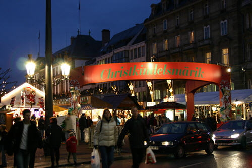 Excellent vin chaud can be found in the Christmas market.