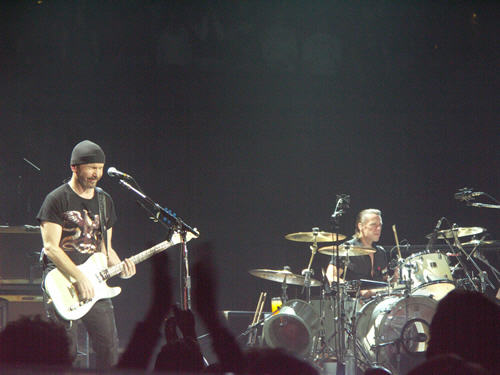 The Edge and Larry Mullen, Jr.