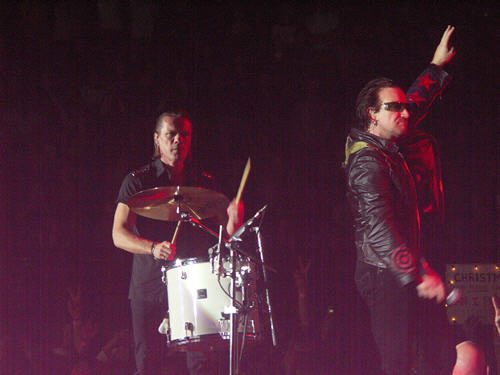 Larry Mullen, Jr., and Bono