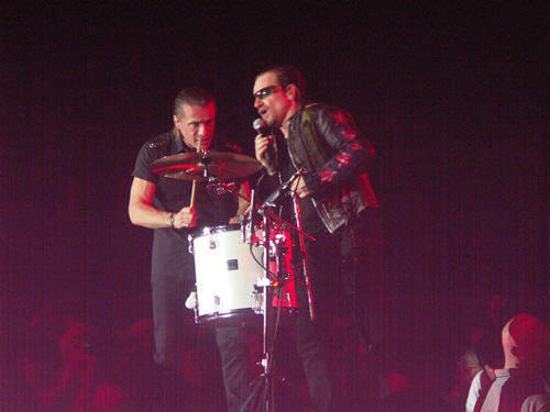 Larry Mullen, Jr., and Bono