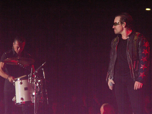 Larry Mullen, Jr., and Bono