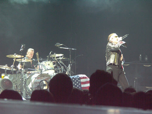 Larry Mullen, Jr., and Bono