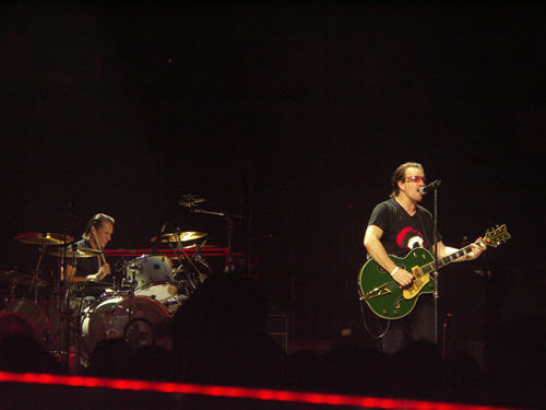 Larry Mullen, Jr., and Bono