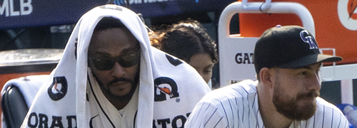 Anthony Mackie at the Celebrity Softball Game