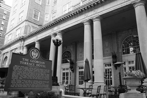 The Georgian Terrace Hotel.<br>The cast of <i>Gone With the Wind</i> stayed here during the premiere festivities.