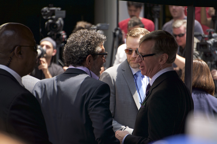 Chuck Lorre with Paul Feig