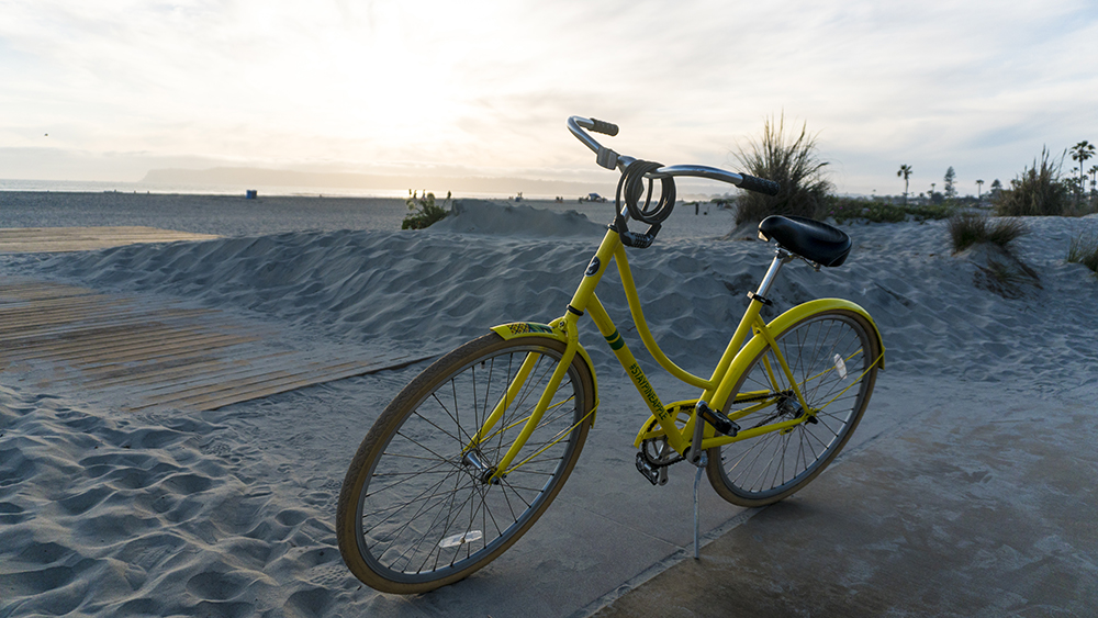 Hotel's rental bike