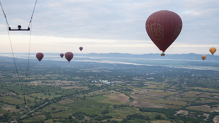 Balloons over Bagan, Myanmar