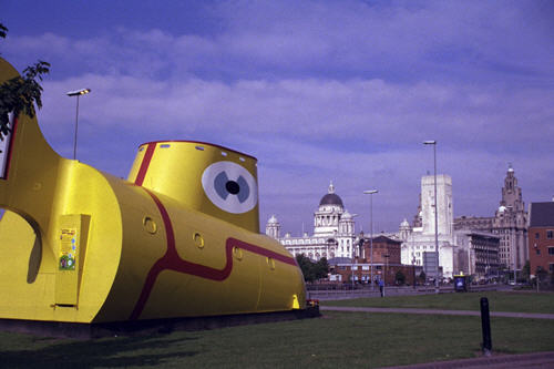 Grounded: A yellow submarine landlocked in Liverpool