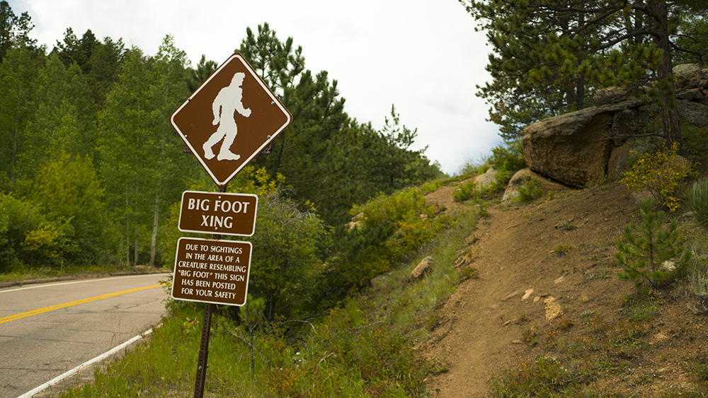 Big Foot Crossing: On the road to Pike's Peak, Manitou Springs Big Foot Crossing: On the road to Pike's Peak, Manitou Springs