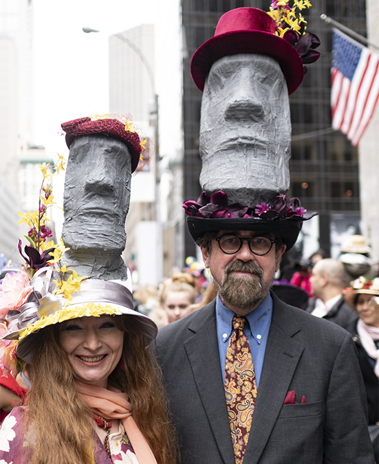 Easter Island hats (get it?)