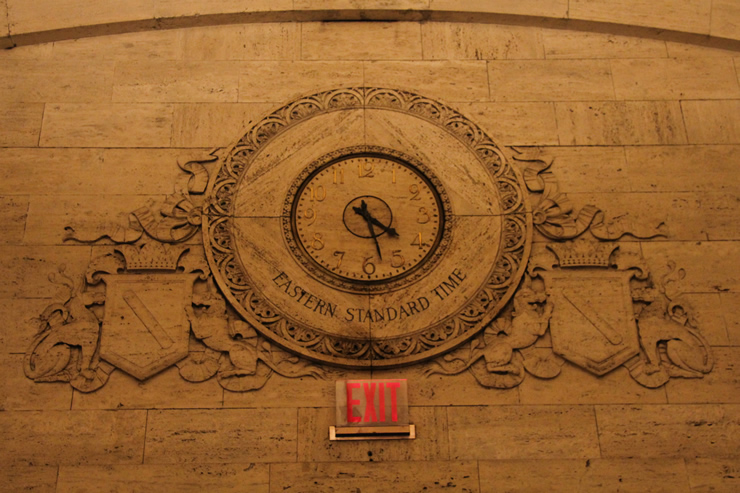 Trivia from the terrific Grand Central Terminal audio tour: time zones originated with Grand Central Terminal New York City