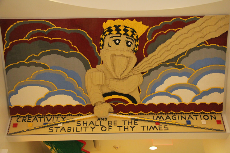 At the new Lego store in Rockefeller Center New York City