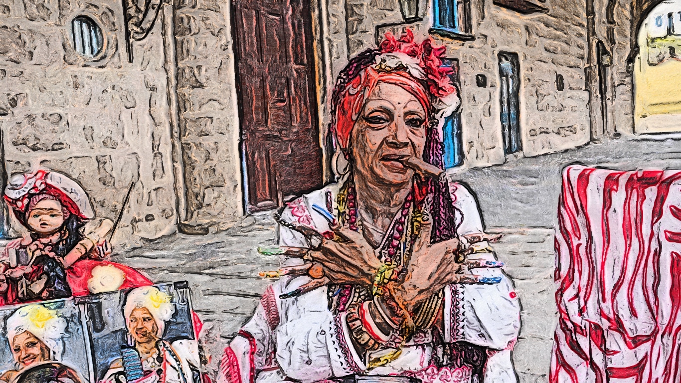Havana, Cuba Brushstroke