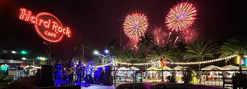 Fireworks at the Hard Rock Cafe, Pattaya