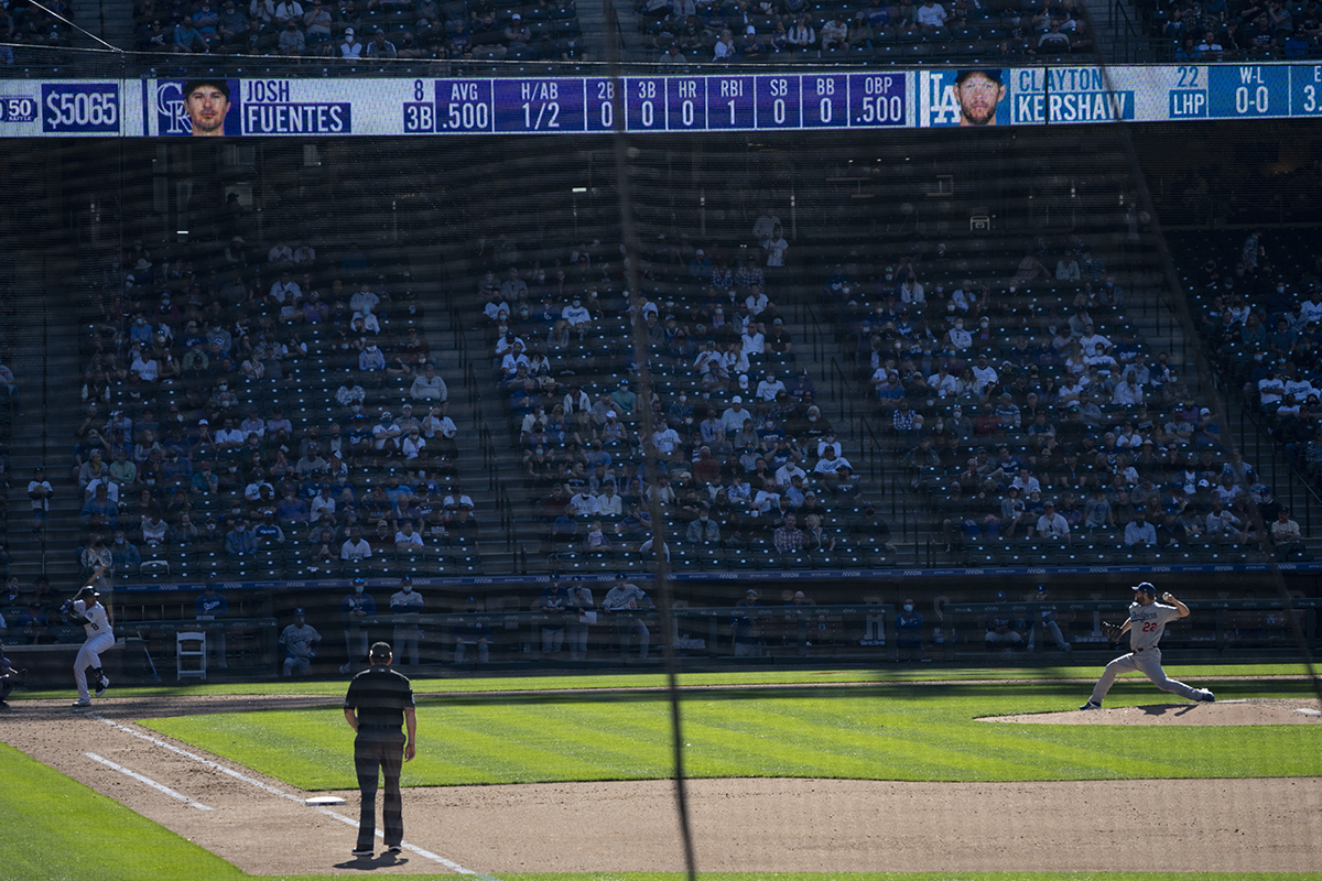 Opening Day, 1 April 2021: Rockies vs. Dodgers