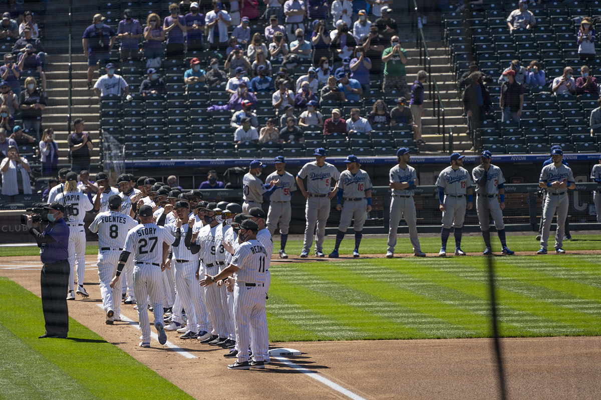 Opening Day, 1 April 2021: Rockies vs. Dodgers